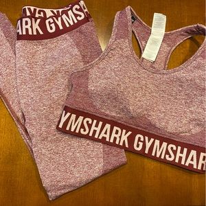 Gymshark Flex Claret Marl SET